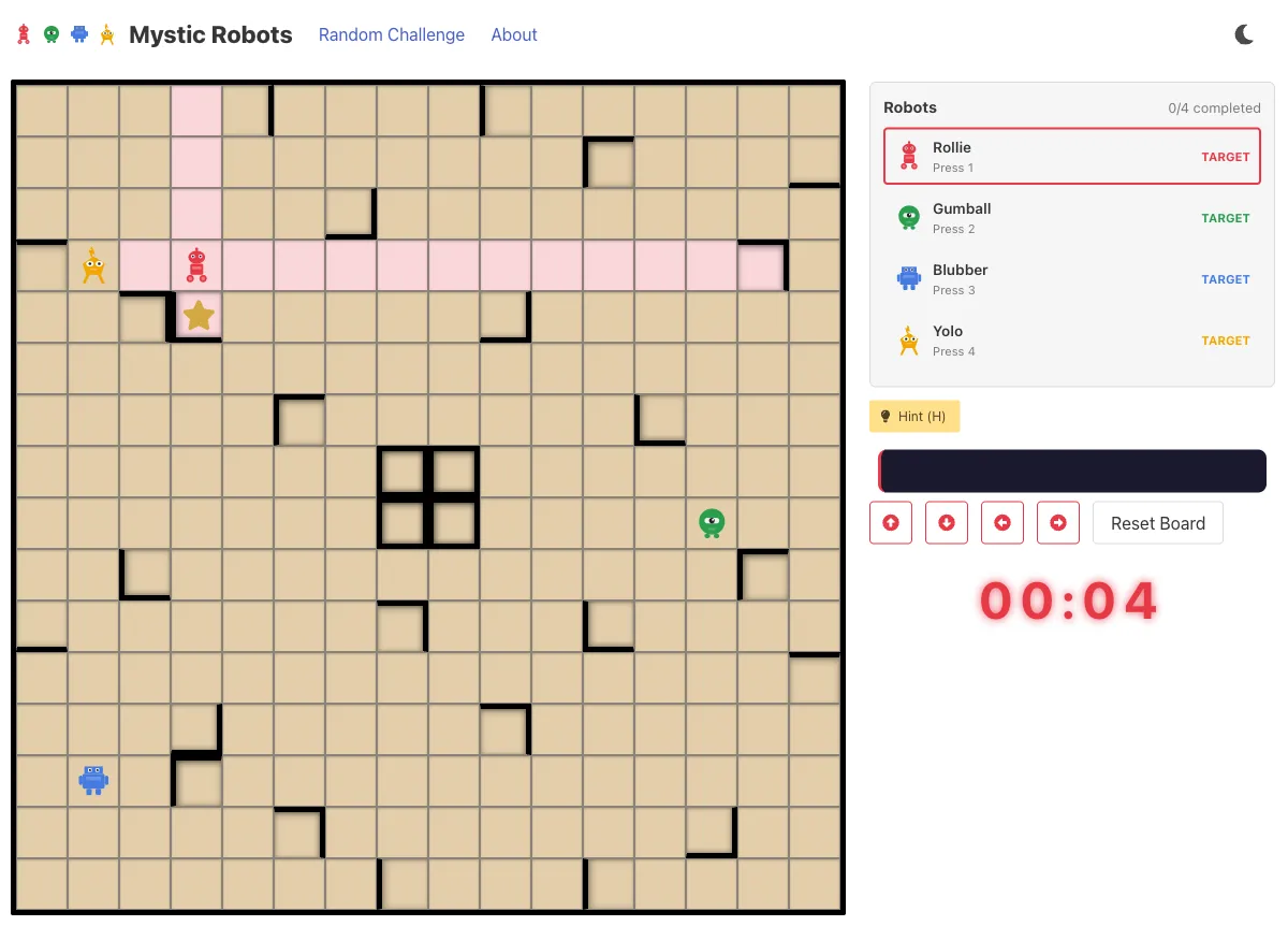 Screenshot of Mystic Robots